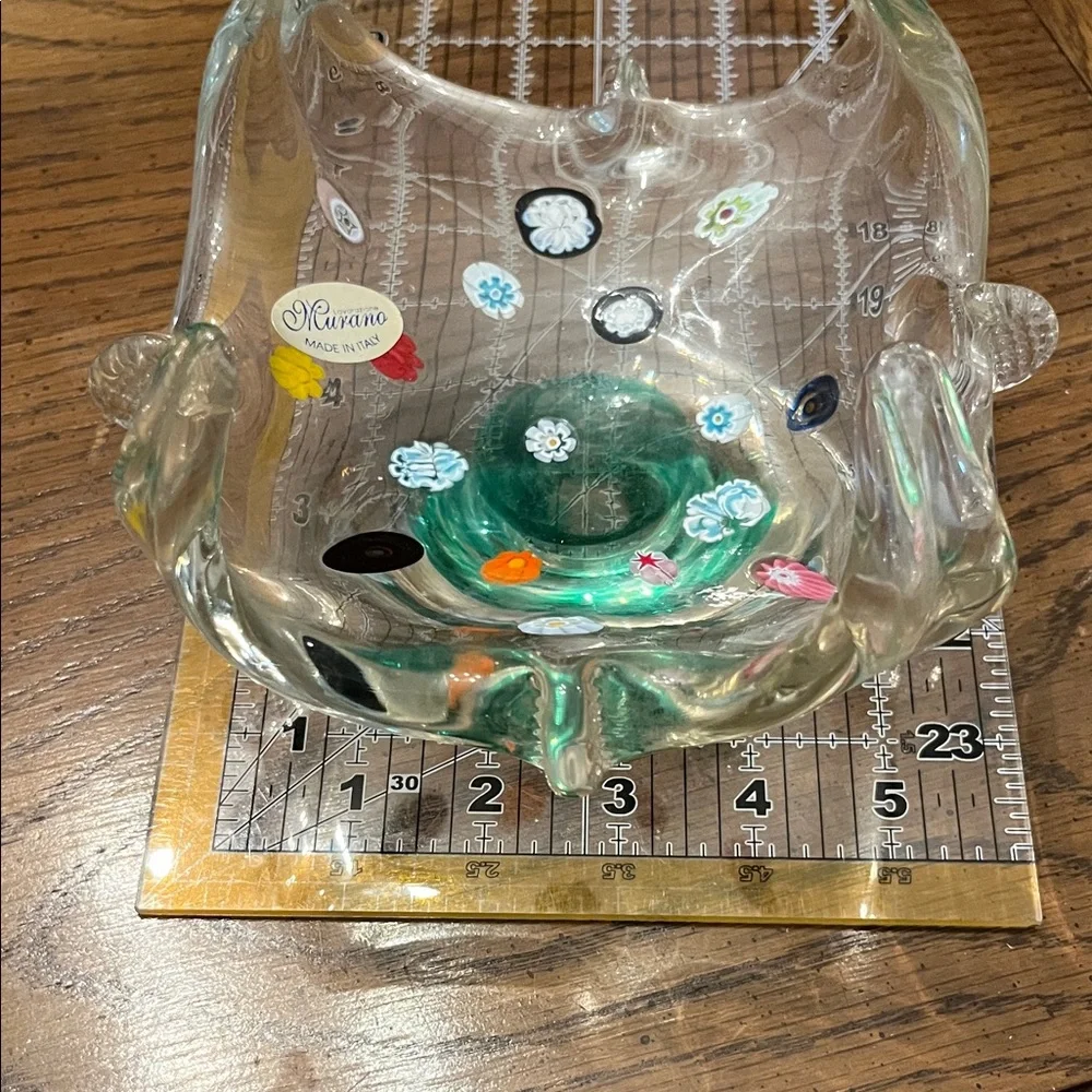 Lavorazione Arte Murano‎ Glass Bowl Clear Curved Dish